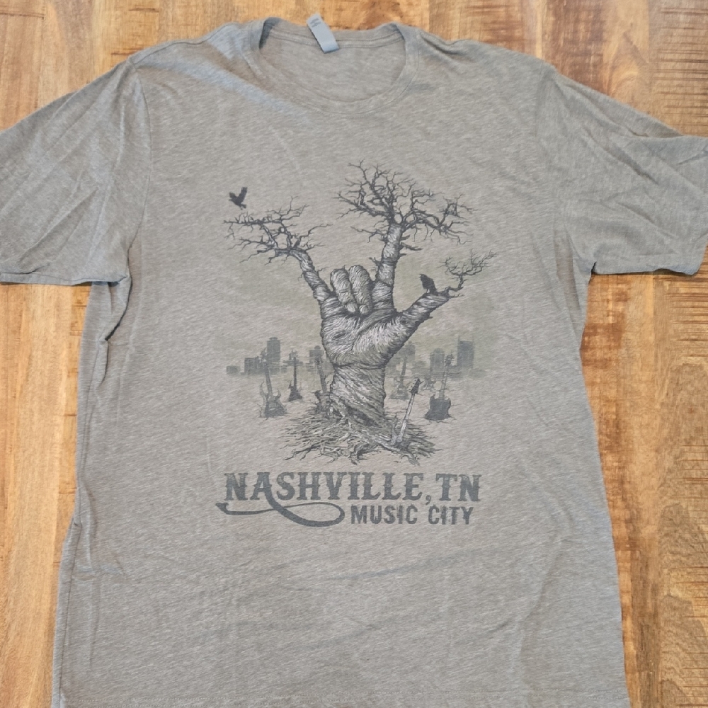 Next Level Apparel Gray Nashville Tee